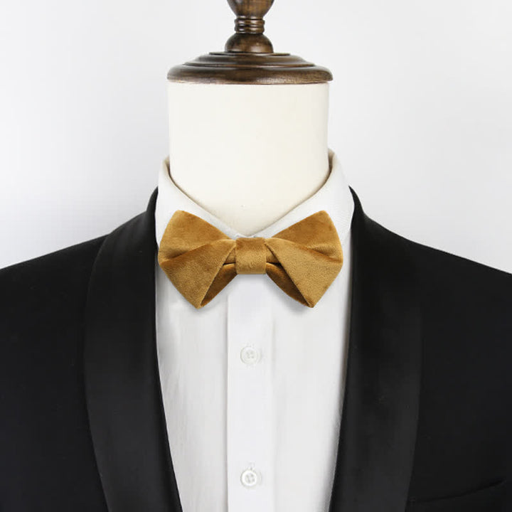 Men's Stylish Twist Velvet Bow Tie - image 8