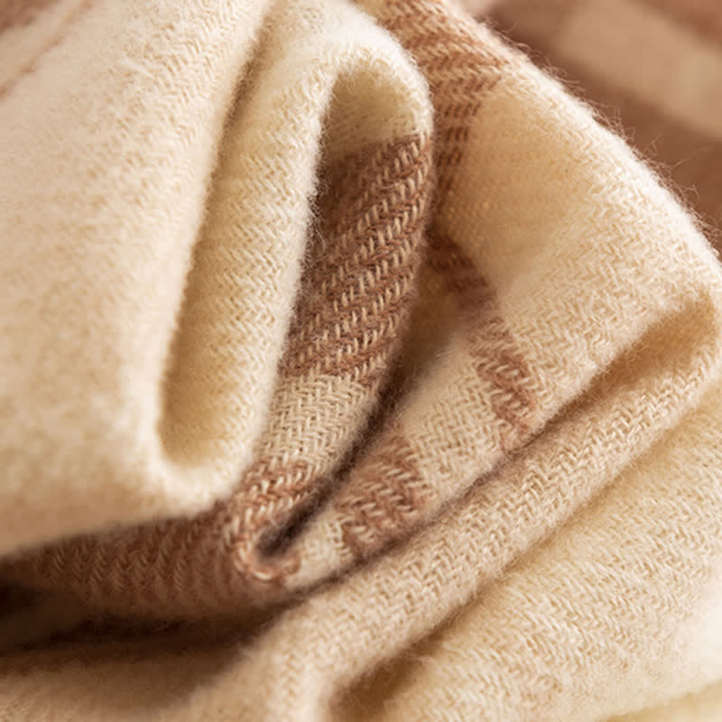 Women's Classic Winter Warm Plaid Scarf - image 5