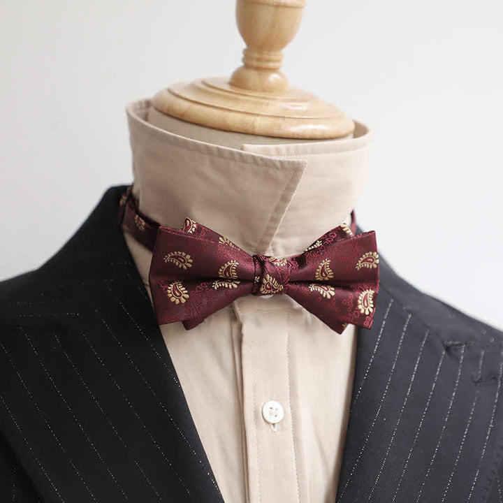 Men's Burgundy Series Gentleman Bow Tie - Style #6 - image 12