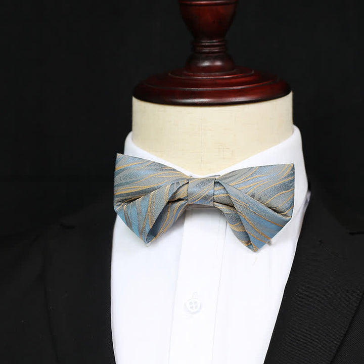 Men's Grayish Blue Spring Breeze Bow Tie - image 5