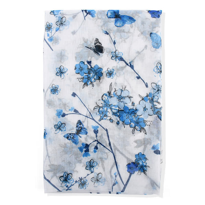 Women's Elegant Vibrant Floral Long Wrap Scarf - image 6