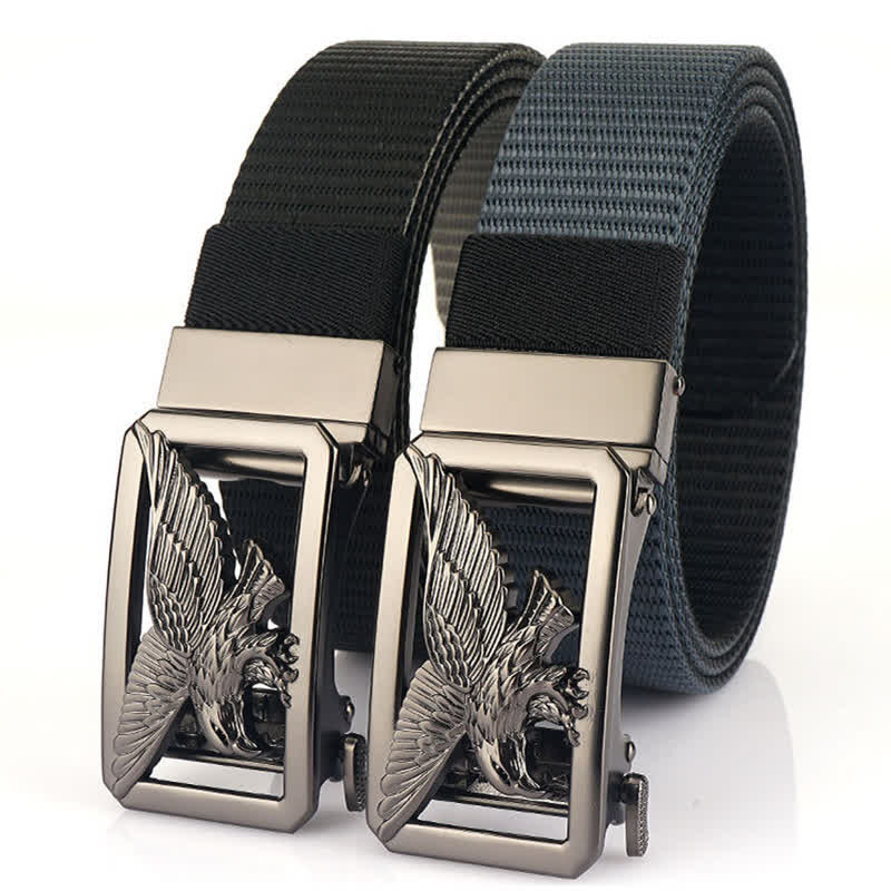 Men's Soaring Hawk Eagle Double-Sided Nylon Belt - image 1