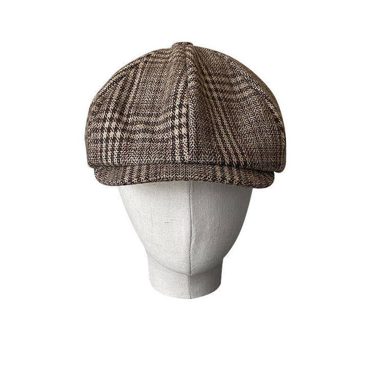 Ivy Gentlemen Plaid Octagonal Beret Cap - image 3