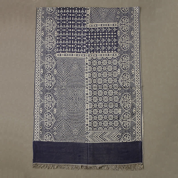 Men's Cotton Linen Lightweight Ethnic Scarf - image 4
