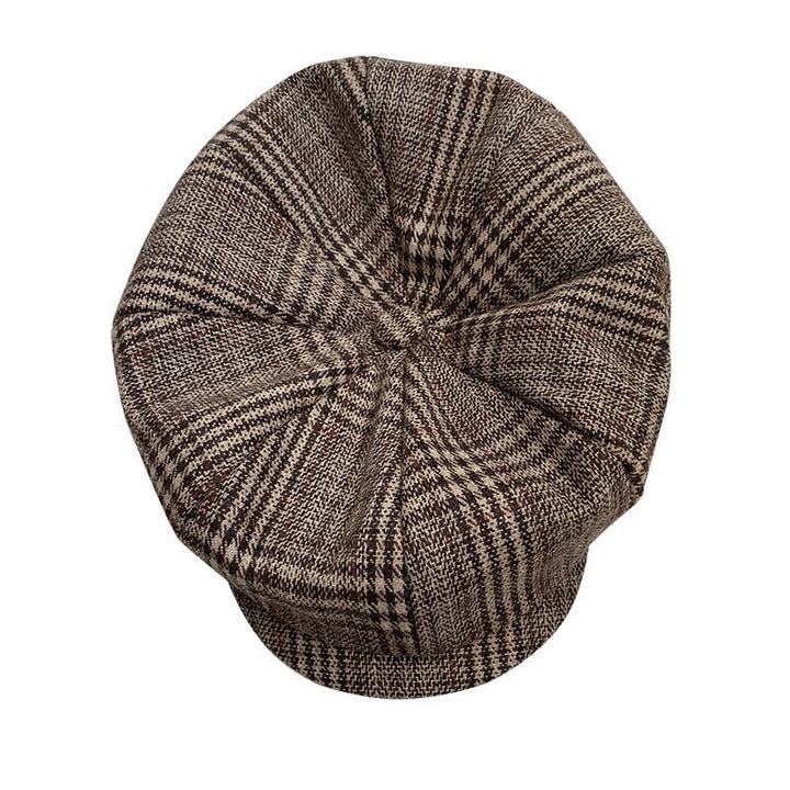 Ivy Gentlemen Plaid Octagonal Beret Cap - image 4