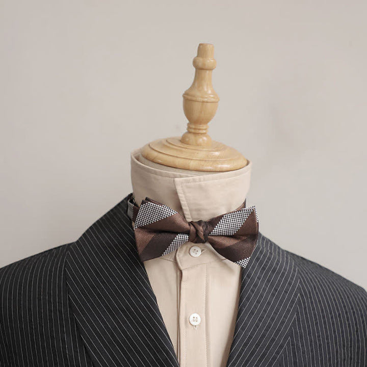 Men's Delicate Vintage Plain Bow Tie - image 3