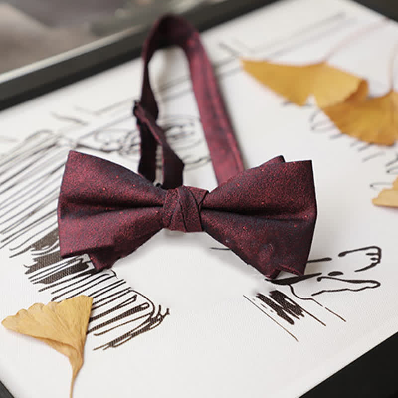 Men's Burgundy Series Gentleman Bow Tie - image 21