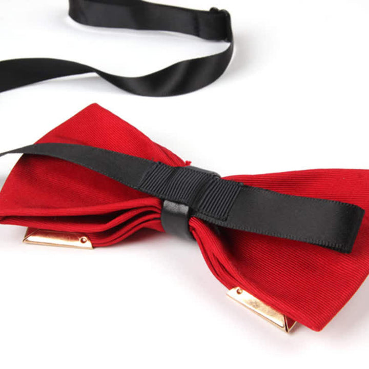 Men's Classic Metal Gold Bow Tie - image 20