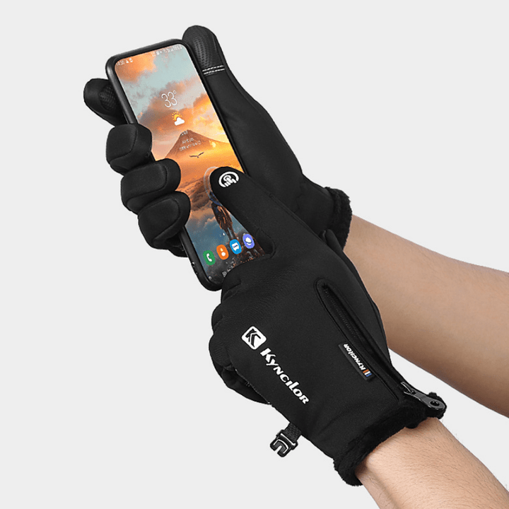 Outdoor Cycling Waterproof Zipper Tactical Gloves - image 3