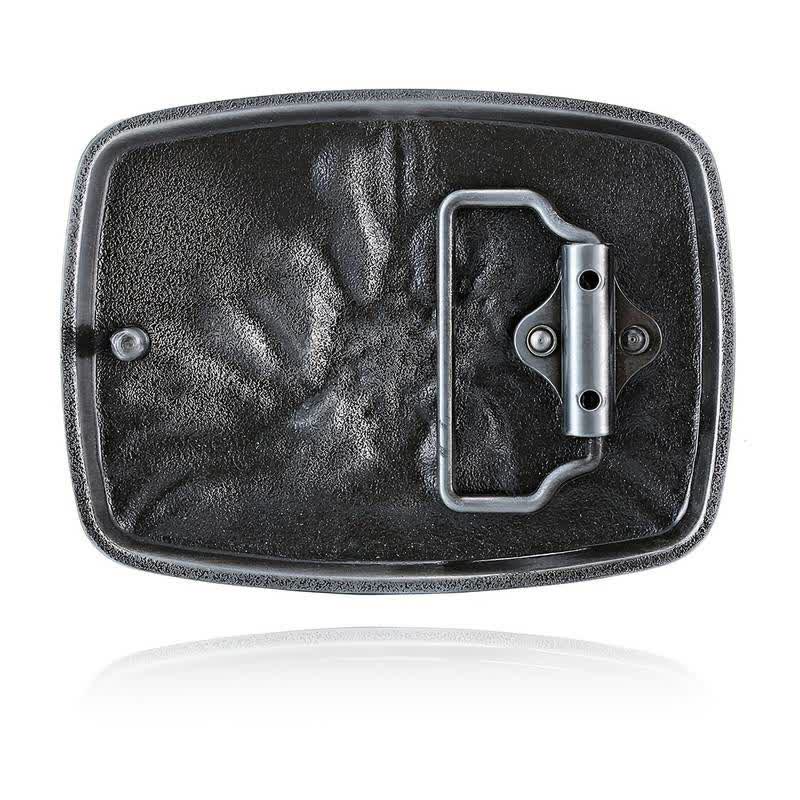 Men's DIY Rising Phoenix Eagle Buckle Leather Belt - image 1