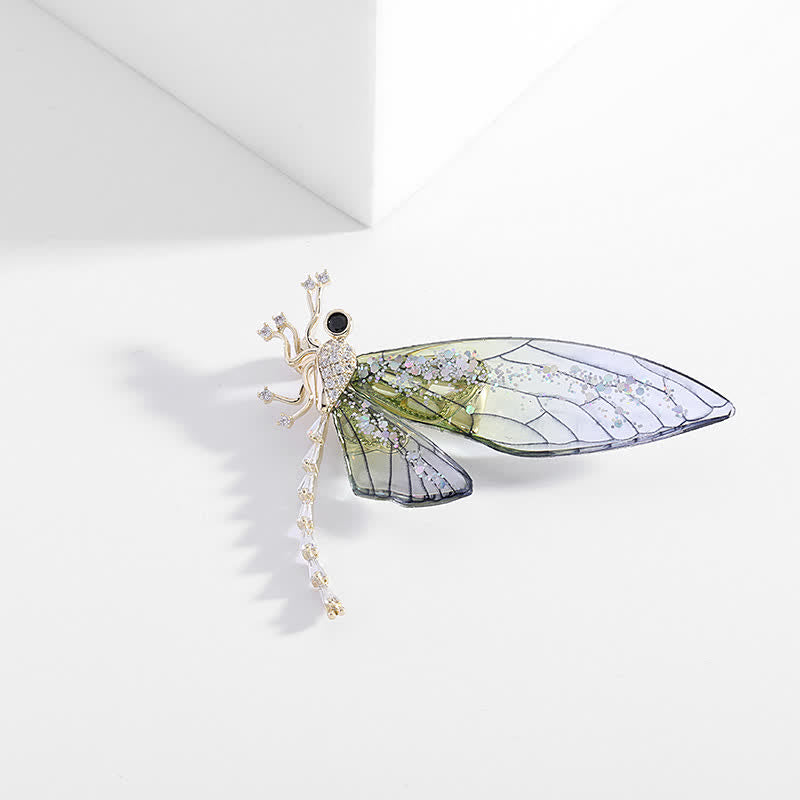 Women's Elegant Insect Dragonfly Brooch - image 4
