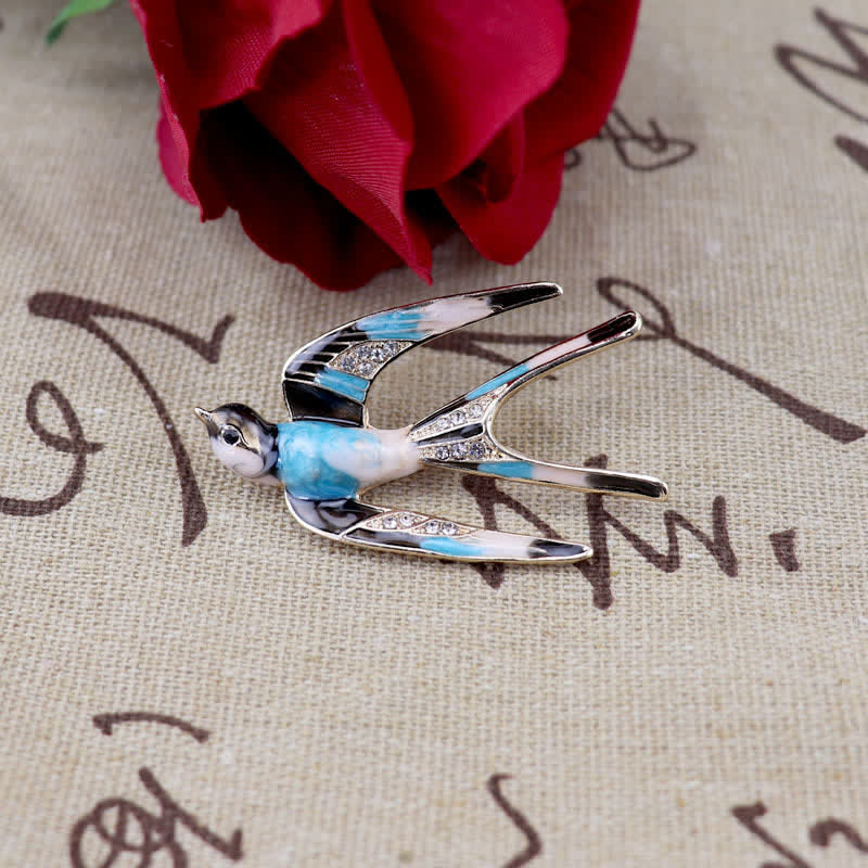 Women's Cute Enamel Swallow Brooch - image 4