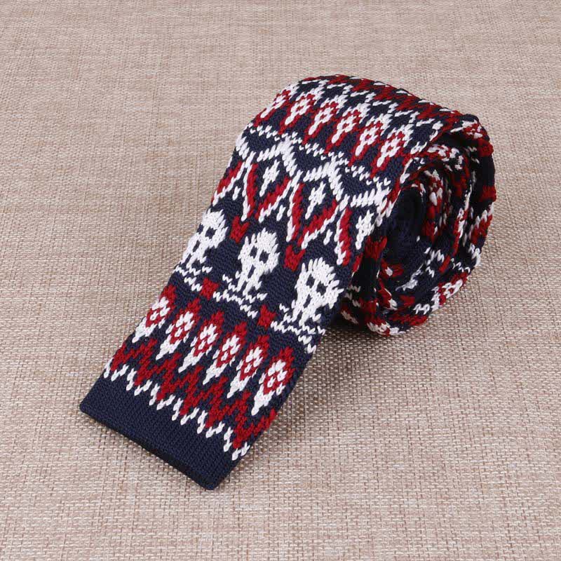 Men's Exotic Skinny Knitted Necktie - image 3