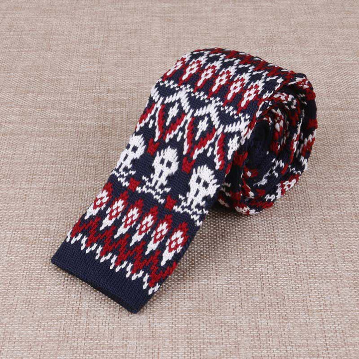 Men's Exotic Skinny Knitted Necktie - image 3