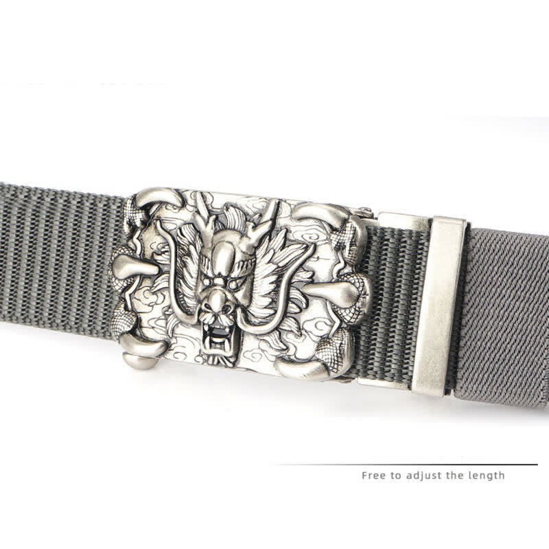 Men's Casual Dragon Decor Nylon Belt - image 4