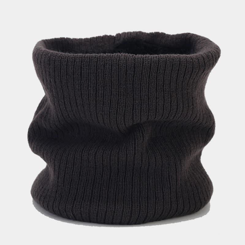 3Pcs Unisex Solid Color Twill Hat Scarf Gloves Set - image 18