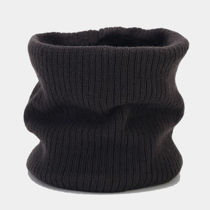 3Pcs Unisex Solid Color Twill Hat Scarf Gloves Set - image 18