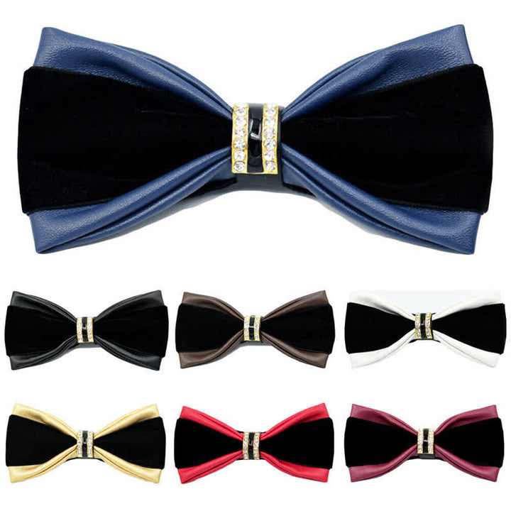 Men's Noble Classy Leather Bow Tie - image 1