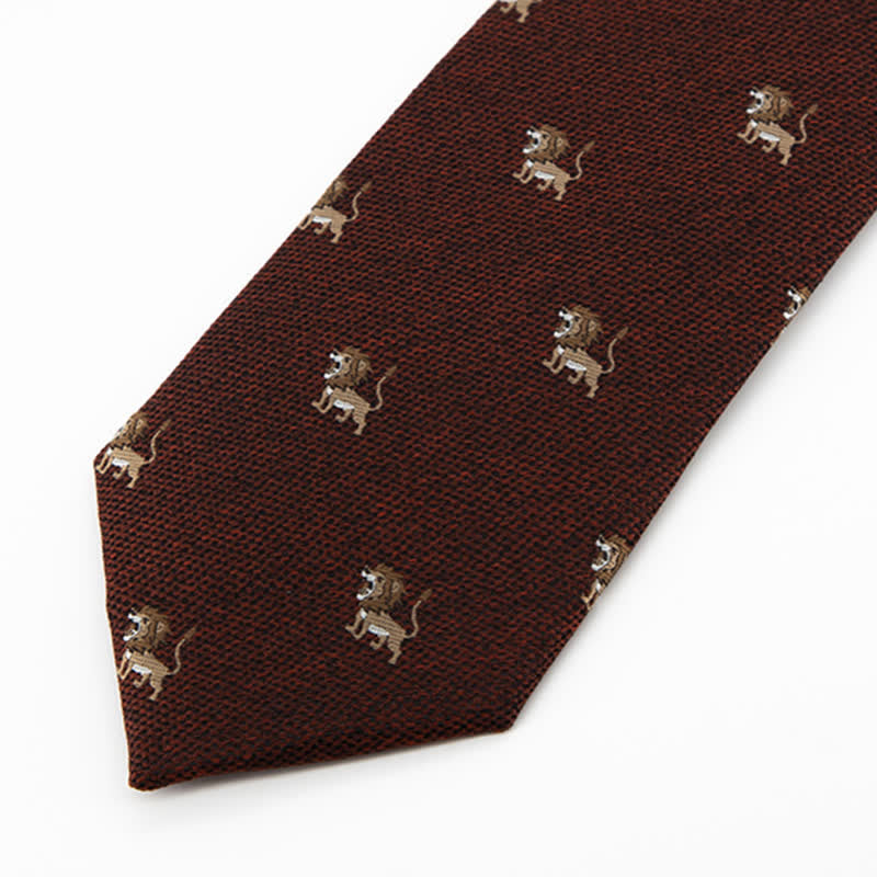 Men's Cartoon Animal Hunter Lion Necktie - image 2