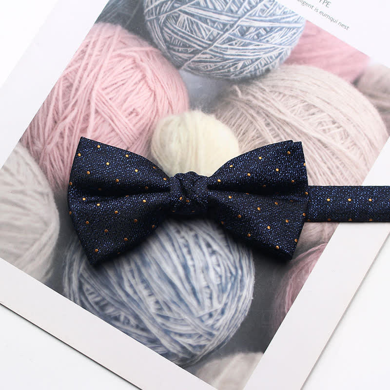 Men's Antique Yarn-dyed Jacquard Bow Tie - # 17 - image 20