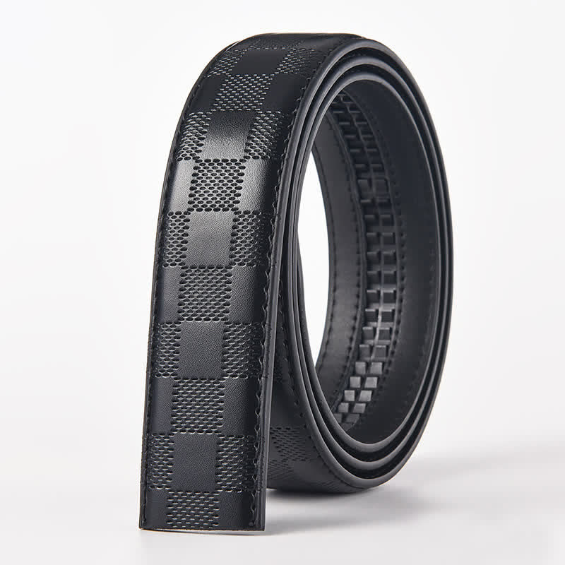 Men's DIY Eagle Flag Automatic Buckle Leather Belt - Eagle - Black Checked Pattern Belt (40) - image 6