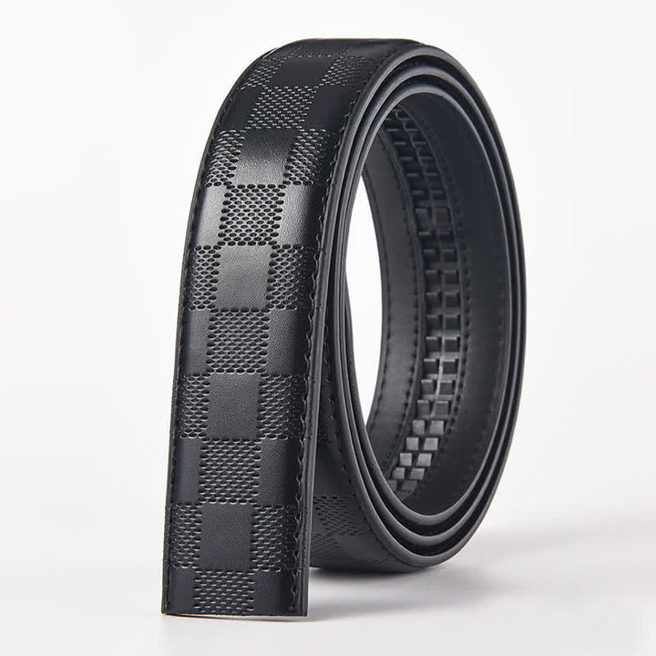 Men's DIY Eagle Flag Automatic Buckle Leather Belt - Eagle - Black Checked Pattern Belt (40) - image 6