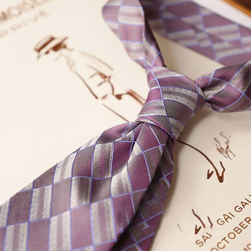 Men's Retro Street Style Geometric Necktie - image 3