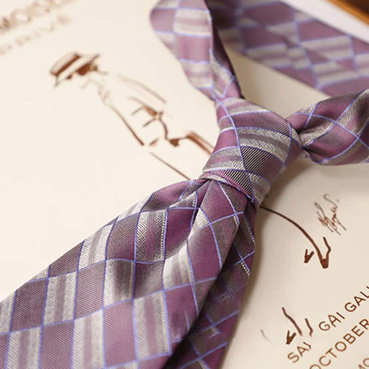 Men's Retro Street Style Geometric Necktie - image 3