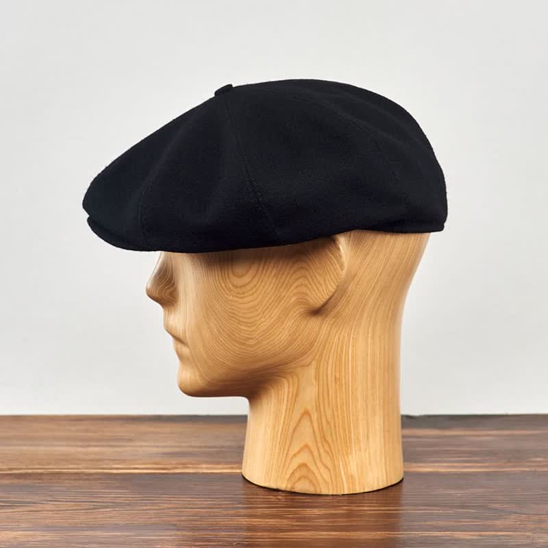 Black Peaky Blinders Octagonal Beret Cap - image 4