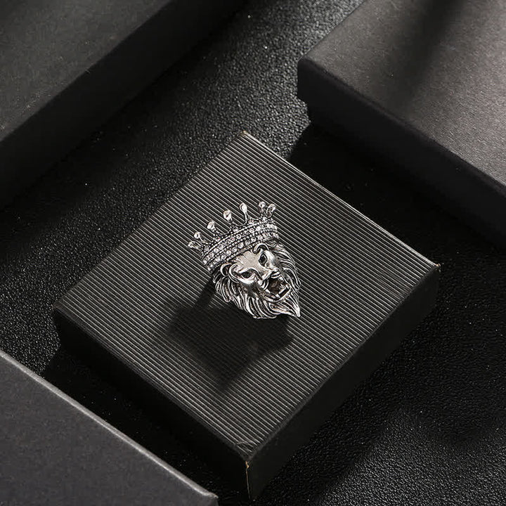 Men's Lordly King Lion Brooch - image 5