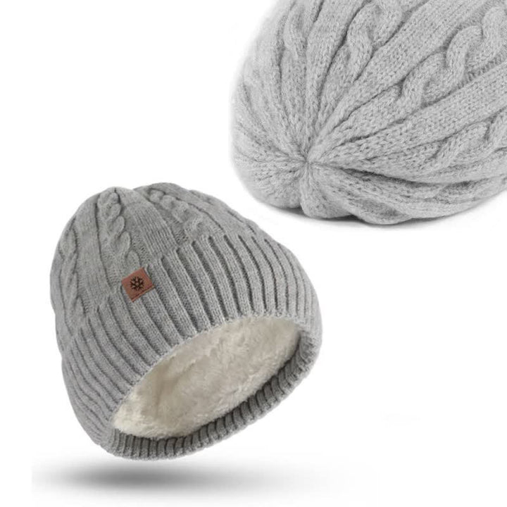 3Pcs Unisex Warm Hat Scarf Gloves Set - image 10