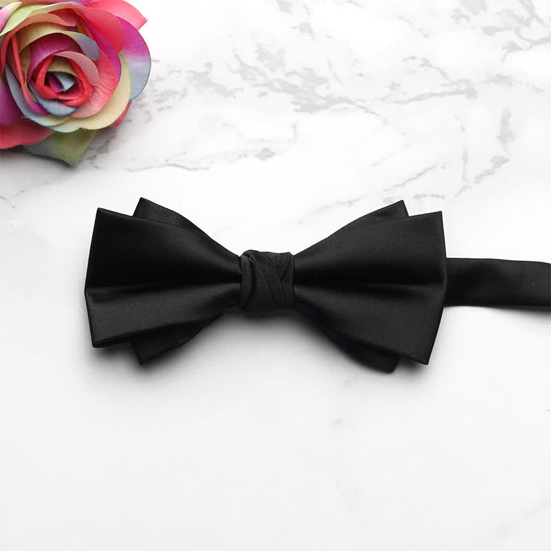 Men's Classic Party Evening Bow Tie - Black - image 11