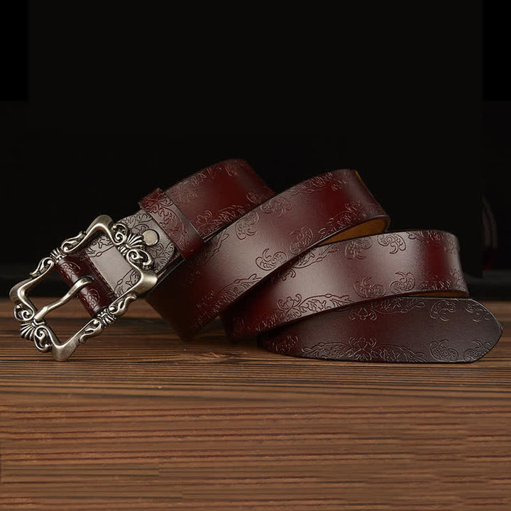 Women's Retro Floral Decorative Leather Belt - image 17