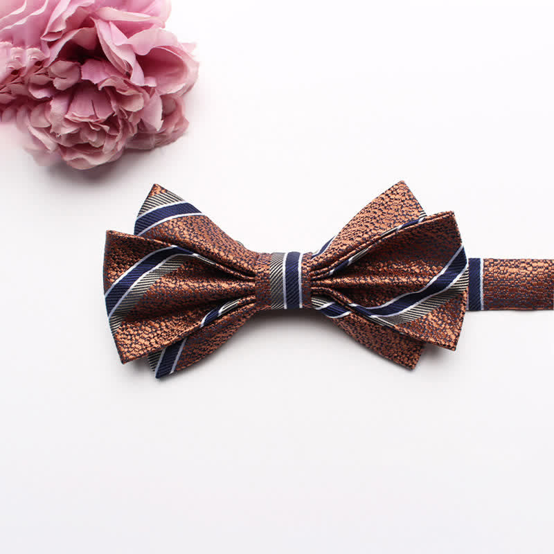 Men's Fangled Jacquard Texture Suit Bow Tie - # 15 - image 17