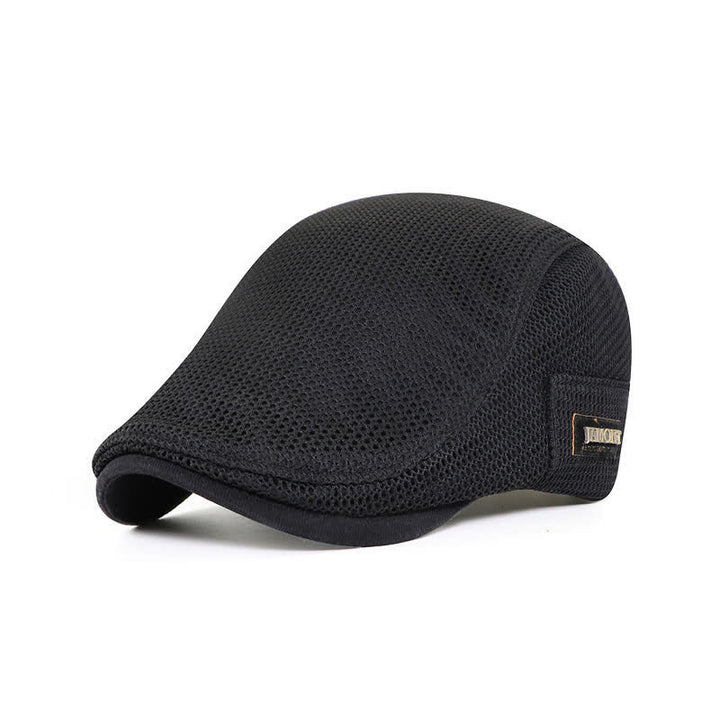 Stylish Sport Breathable Mesh Beret Cap  - Black - Adjustable (about 22"-23 5/8") - image 0