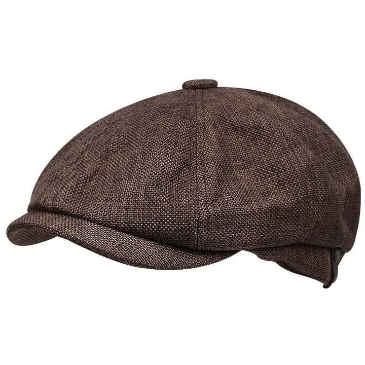 Leisure British Newsboy Octagonal Beret Cap - Coffee - M (22"-22 7/8") - image 0