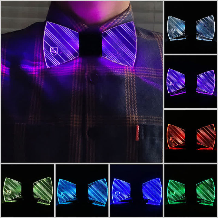 7 Colors Festival Luminous Preppy Acrylic Bow Tie - Multi-color - image 0