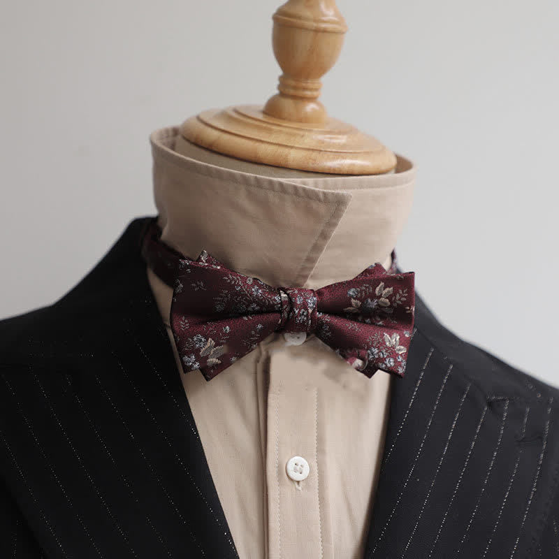 Men's Burgundy Series Gentleman Bow Tie - Style #5 - image 10