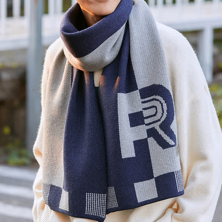 Men's Cold Weather Striped Block Long Scarf - image 5