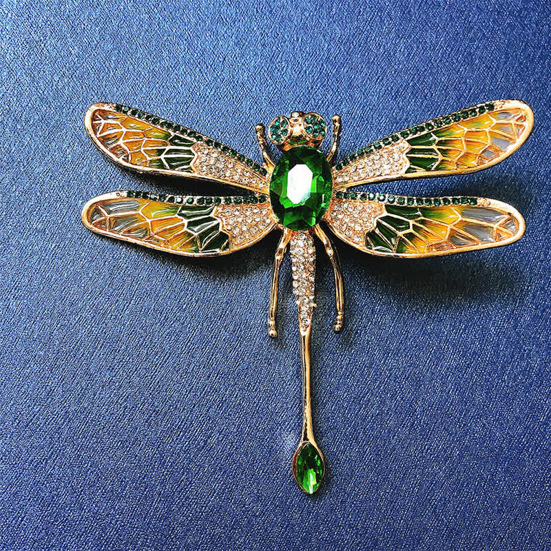 Women's Luxurious Palace Dragonfly Rhinestone Brooch - image 10