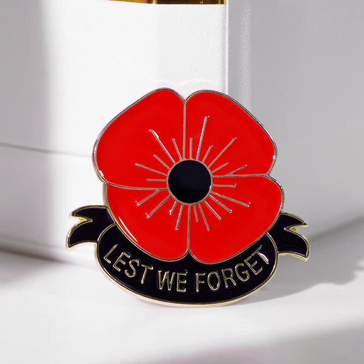 3Pcs Unisex Lest We Forget Poppy Brooch - image 3