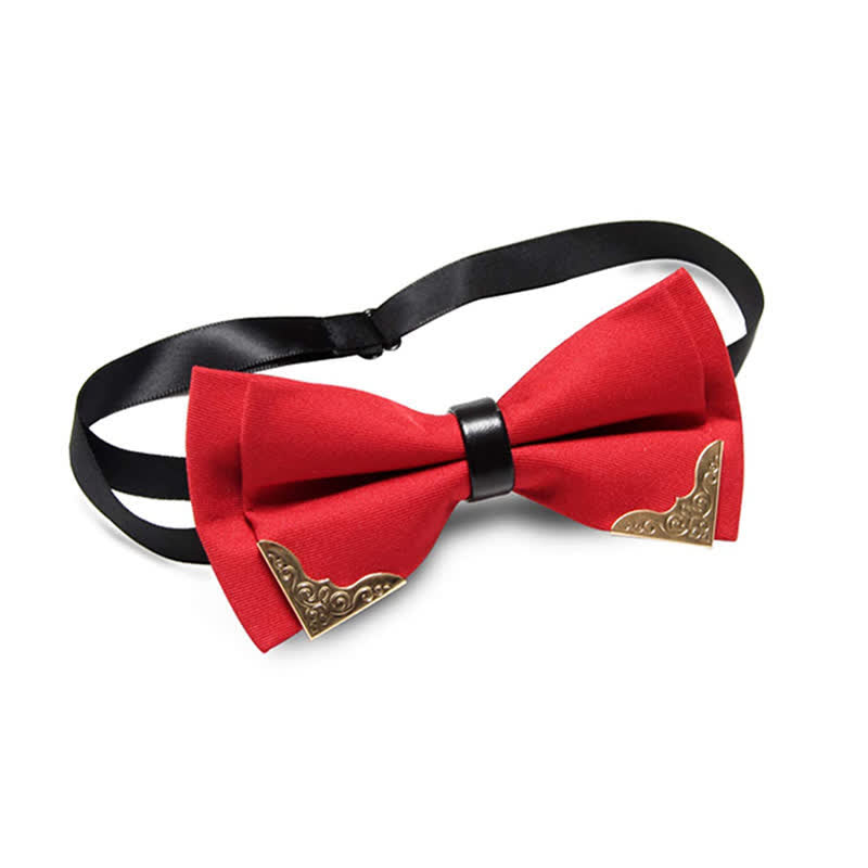 Men's Classic Metal Gold Bow Tie - image 19