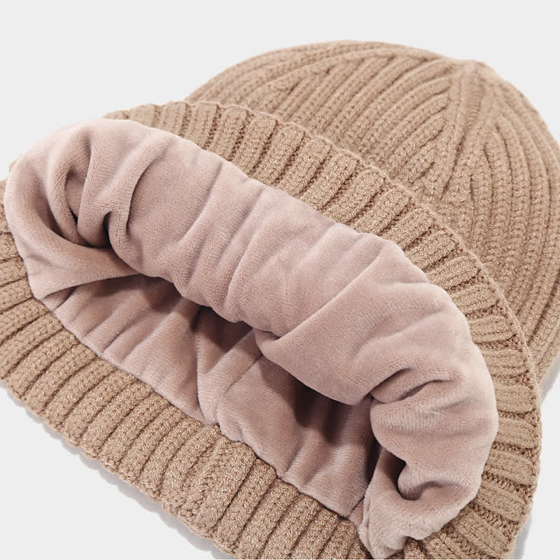 3Pcs Unisex Classic Versatile Hat Scarf Gloves Set - image 6