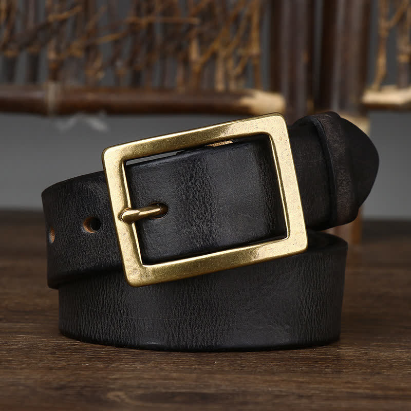 Men's Vintage Distressed Wrinkle Belt - image 5