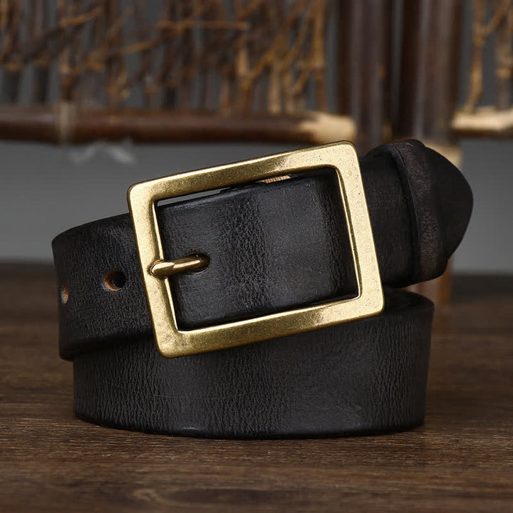 Men's Vintage Distressed Wrinkle Belt - image 5