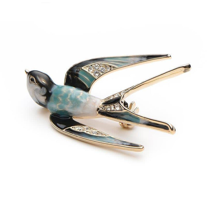 Women's Cute Enamel Swallow Brooch - image 1
