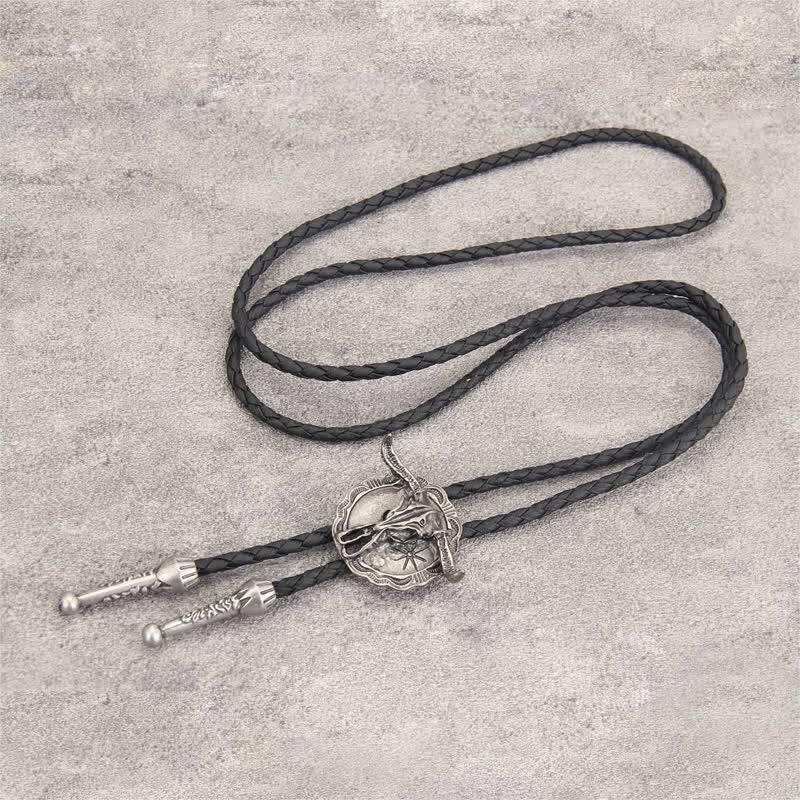 Wild Western Rodeo Bull Head Bolo Tie - image 3