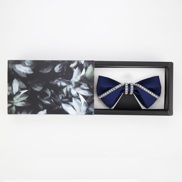 Men's Elegant Chain Bow Tie Pocket Square - image 5