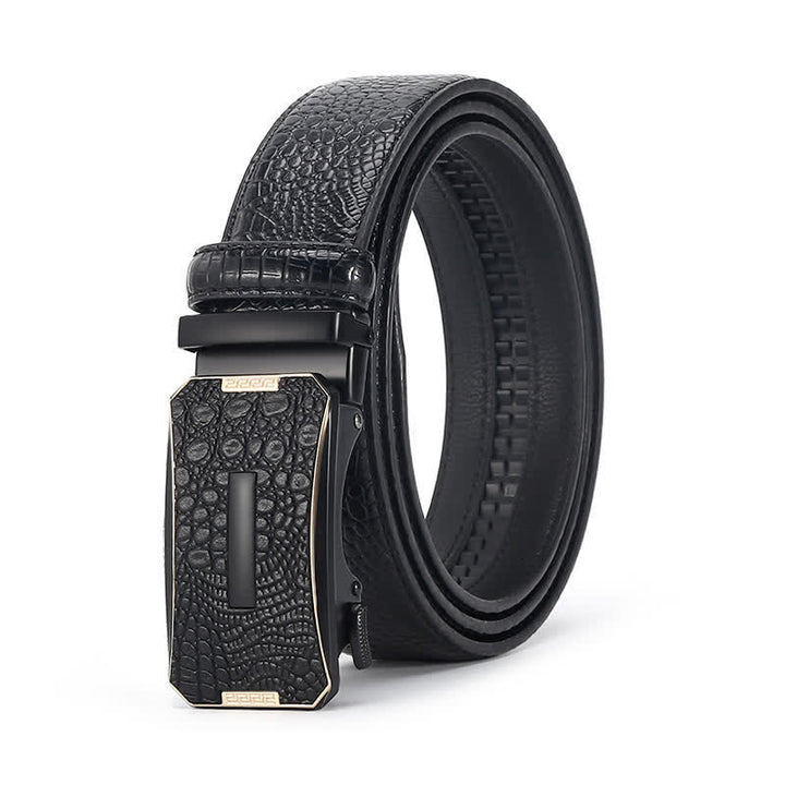 Men's Luxury Crocodile Skin Pattern Leather Belt - Style #12 - 44 - image 20