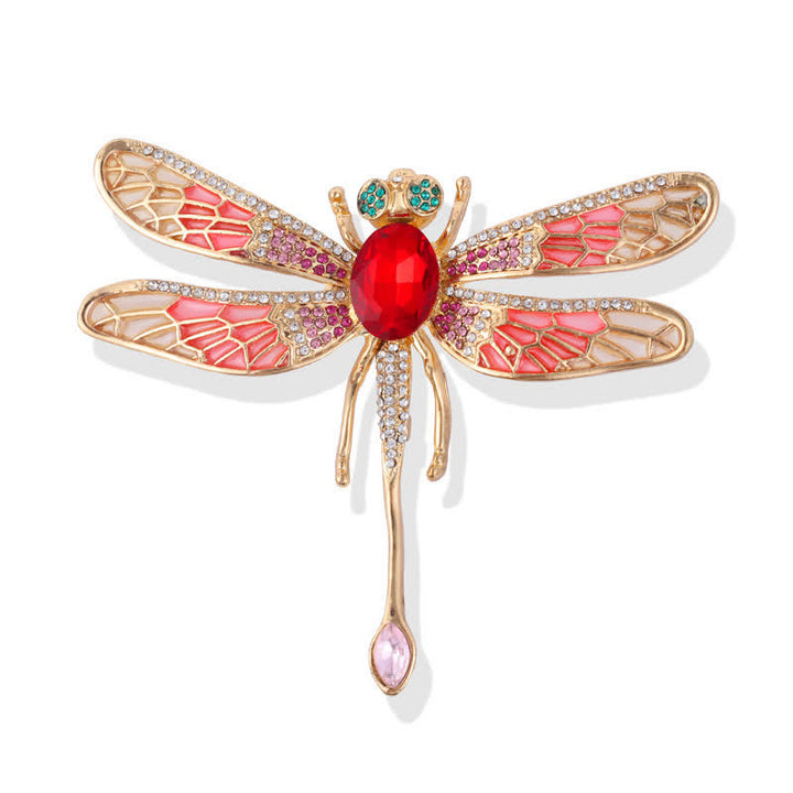 Women's Luxurious Palace Dragonfly Rhinestone Brooch - image 0